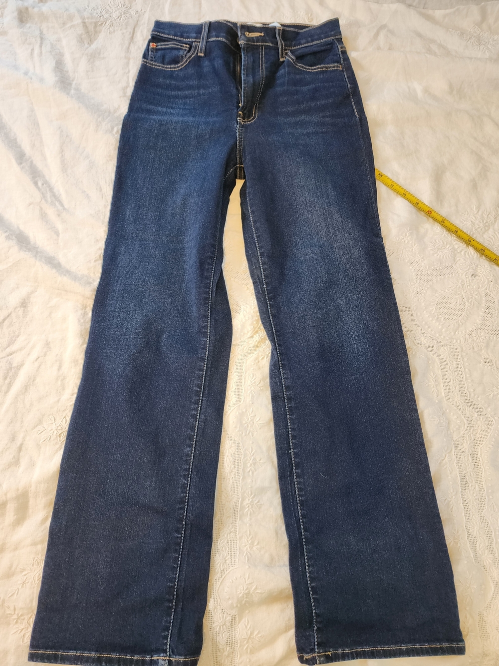 Hudson Jeans High Rise Straight in Deep Indigo